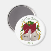 Weihnachts Hochzeitsmagazin Magnet (Vorderseite/Rückseite)