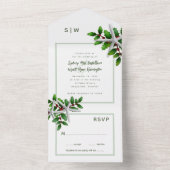 Weihnachts-Hochzeitsmeer inszeniert Holly in einem All In One Einladung (Innen Boden)