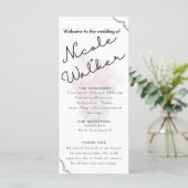 Weihnachts-Hochzeitsprogramm (Stehend Vorderseite)