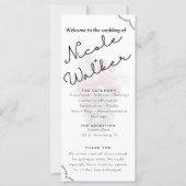 Weihnachts-Hochzeitsprogramm (Vorderseite)