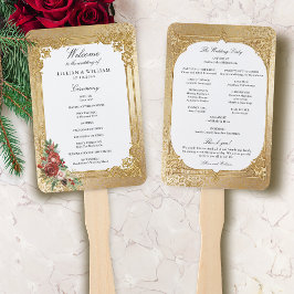 Weihnachts-Hochzeitsprogramm für Goldene Opulenz Fächer