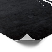 Weihnachts Hochzeitsschild Rotes Begrüßungsgespräc Poster (Ecke)