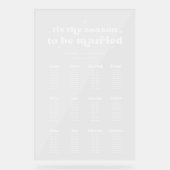 Weihnachts-Hochzeitsstift Acryl Acrylschild (Vorderseite)