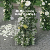 Weihnachts-Hochzeitsstift Acryl Acrylschild