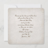 Weihnachts-Hochzeitstag-Party Einladung (Rückseite)