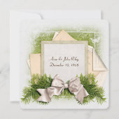 Weihnachts-Hochzeitstag-Party Einladung (Vorderseite)