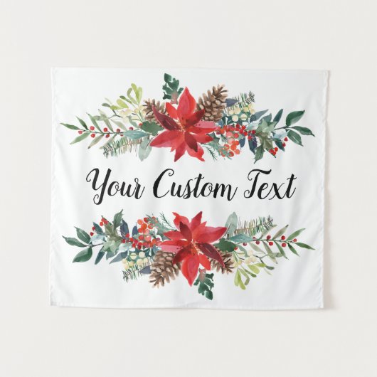 Weihnachts-Hochzeitstorte, Holiday Foto Stand T Wandteppich (Vorderseite (Horizontal))