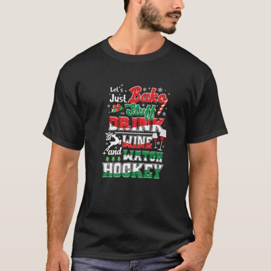 Weihnachts-Hockey-Mamas Wein Backofen Holiday Paja T-Shirt (Vorderseite)