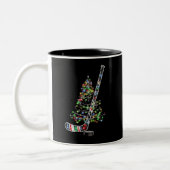 Weihnachts-Hockey-Sportball-Weihnachtsmannmütze Xm Zweifarbige Tasse (Links)