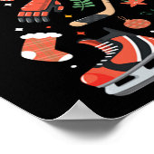 Weihnachts Hockey Tree Holiday Sport Lover Zurzeit Poster (Ecke)