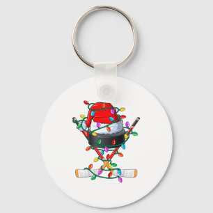 Weihnachts-Hockey Xmas Santa-Shirts Hut Ball Kinde Schlüsselanhänger