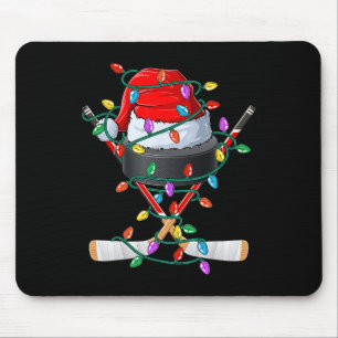Weihnachts-Hockey-Xmas-Santa-Sportmütze Ll Kinder Mousepad