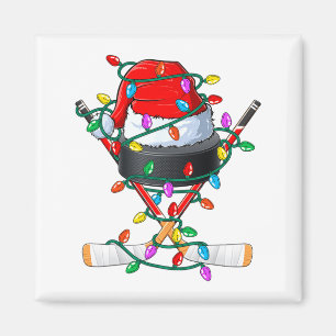 Weihnachts-Hockey Xmas Santa Srts Hut Ball Kinder Magnet