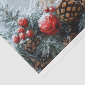 Weihnachts-Höhepunkt Kuh Decoupage Seidenpapier (Ausschnitt)