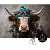 Weihnachts-Höhepunkt Kuh Decoupage Seidenpapier