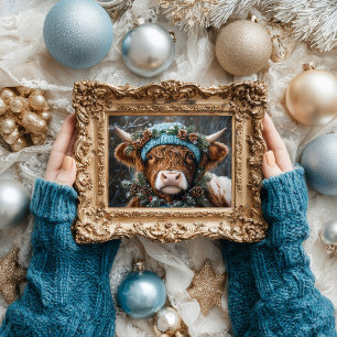 Weihnachts-Höhepunkt Kuh Decoupage Seidenpapier