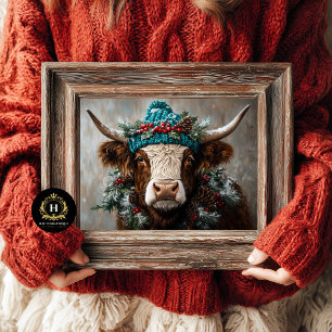 Weihnachts-Höhepunkt Kuh Decoupage Seidenpapier