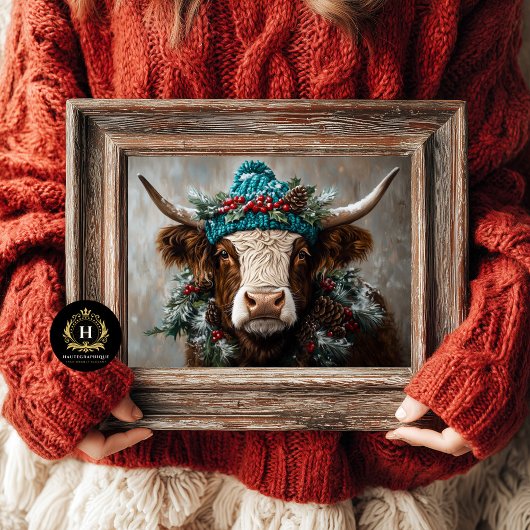 Weihnachts-Höhepunkt Kuh Decoupage Seidenpapier