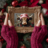 Weihnachts-Höhepunkt Kuh Decoupage Seidenpapier