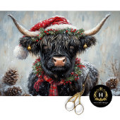 Weihnachts-Höhepunkt Kuh Decoupage Seidenpapier