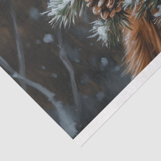 Weihnachts-Höhepunkt Kuh Decoupage Seidenpapier (Ausschnitt)