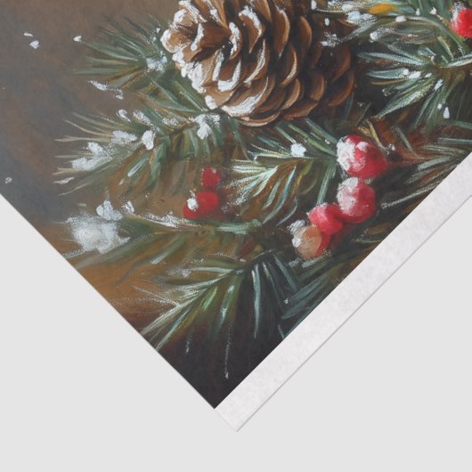 Weihnachts-Höhepunkt Kuh Decoupage Seidenpapier (Ausschnitt)