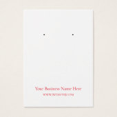 Weihnachts Holend Earring Display Card (Vorderseite)