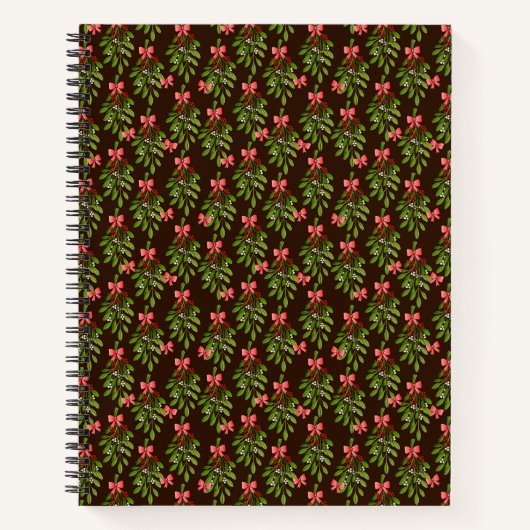 Weihnachts-Hollies - Großes Regular-Notebook Notizblock (Vorderseite)
