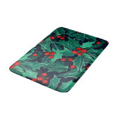 Weihnachts Holly Badematte (Schrägansicht)