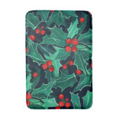 Weihnachts Holly Badematte (Vorderseite Vertikal)