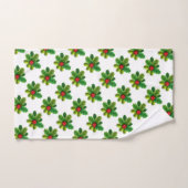 Weihnachts Holly Badhandtuch Set (Handtuch)