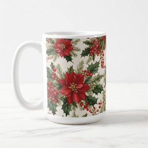 Weihnachts-Holly & Berries-Tasse Kaffeetasse