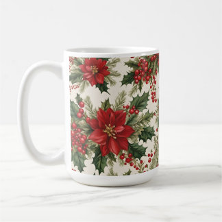 Weihnachts-Holly & Berries-Tasse Kaffeetasse