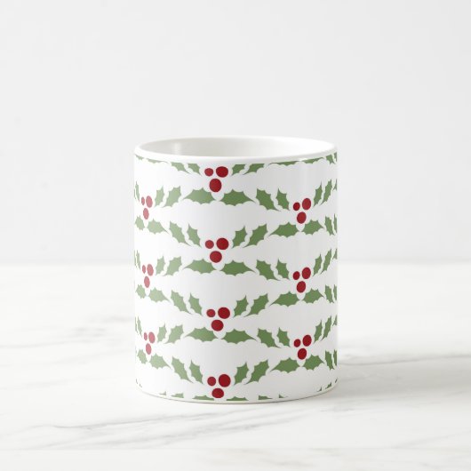 Weihnachts-Holly-Berries-Tasse Kaffeetasse (Mittel)