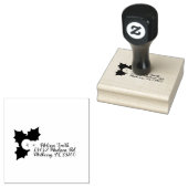 Weihnachts-Holly-Berry-Holiday-Rücksendeadresse Gummistempel (Stempel)