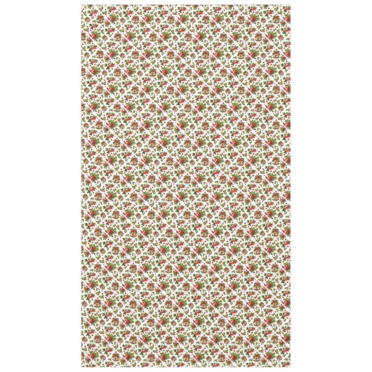 Weihnachts-Holly-Blätter, Berries & Bells Tischdecke (Vorderseite)