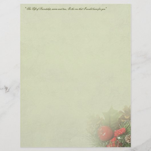 Weihnachts-Holly-Center-Stationierung (Vorderseite)