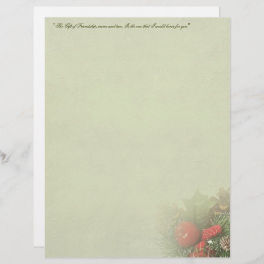 Weihnachts-Holly-Center-Stationierung (Vorne/Hinten)