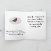 Weihnachts Holly Feiertagskarte (Innenseite)