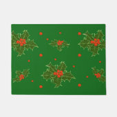 Weihnachts Holly Fußmatte (Vorderseite)
