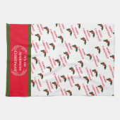 Weihnachts Holly Geschirrtuch (Horizontal)