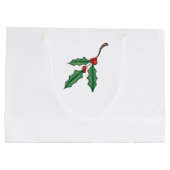 Weihnachts Holly Große Geschenktasche Geschenktüte (Rückseite)