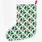 Weihnachts Holly Großer Weihnachtsstrumpf (Rückseite)