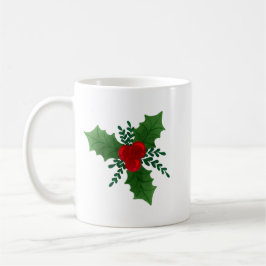 Weihnachts Holly Kaffeetasse