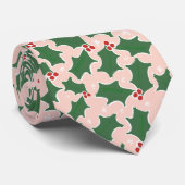 Weihnachts-Holly-Krawatte Krawatte (Gerollt)