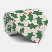 Weihnachts-Holly-Krawatte Krawatte (Gerollt)