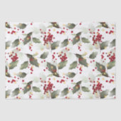 Weihnachts Holly Light Garland Tissue Paper Seidenpapier (Vorderseite)