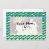 Weihnachts-Holly-Muster-Fotokarte Feiertagskarte (Vorne/Hinten)