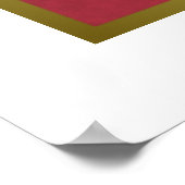 Weihnachts-Holly & Pine-Alphabetischer Sitzplan Poster (Ecke)