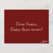 Weihnachts Holly Postkarte (Rückseite)